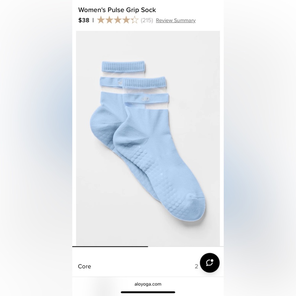 Alo Grip Pilates Socks NWT